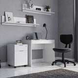 Birou CMS-301-DD-1 Home Collection®, cu sertar, 90x75x55 cm - Alb | SKU: CMS-301-DD-1, CMS-301-OO-1, CMS-301-FF-1
