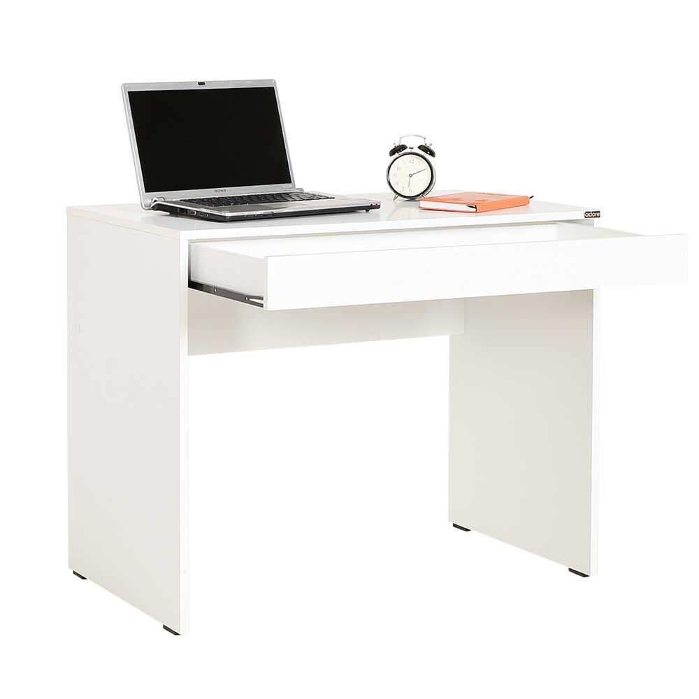 Birou CMS-301-DD-1 Home Collection®, cu sertar, 90x75x55 cm - Alb | SKU: CMS-301-DD-1, CMS-301-OO-1, CMS-301-FF-1