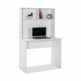 Birou CMU-190-BB-1 Home Collection® White cu biblioteca, Alb, 90x148x52 cm