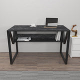Birou Anol Elegant cu loc de depozitare, 120x73x60 cm - Negru