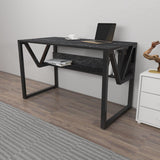 Birou Anol Elegant cu loc de depozitare, 120x73x60 cm - Negru