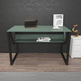 Birou Anol Elegant cu loc de depozitare, 120x73x60 cm - Verde Negru