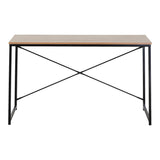 Birou Bailon Stejar cu metal, negru, 120x60x70 cm