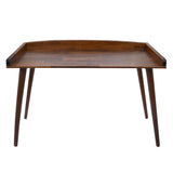 Birou Brady din lemn de pin Natural de nuc, 119x59x75 cm
