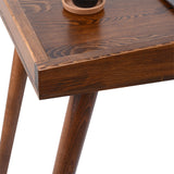Birou Brady din lemn de pin Natural de nuc, 119x59x75 cm