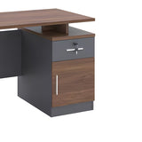 Birou Cassius, Gri inchis-nuc, 120x60x75 cm