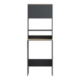 Dulap baie cu loc de masina de spalat Chaxe, Antracit, 65x33x184 cm