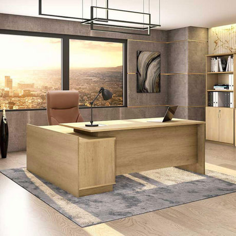 Birou colt Amazon dreapta, Sonoma, 180x160x76 cm