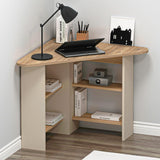 Birou Colt Bellingham cu Rafturi, Design Ergonomic, 80x74x80 cm - Multicolor