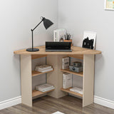Birou Colt Bellingham cu Rafturi, Design Ergonomic, 80x74x80 cm - Multicolor
