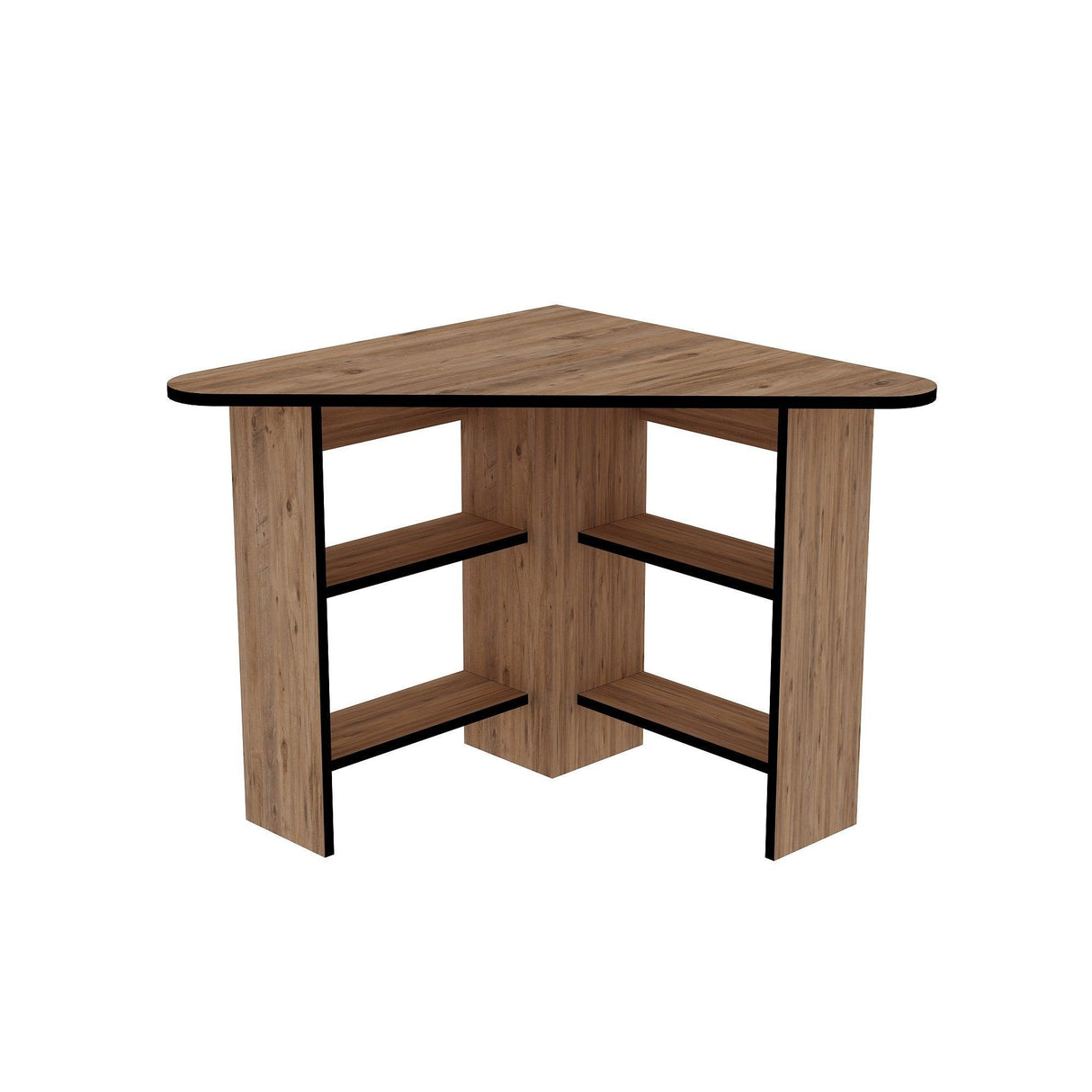 Birou Colt Bellingham cu Rafturi, Design Ergonomic, 80x74x80 cm - Stejar