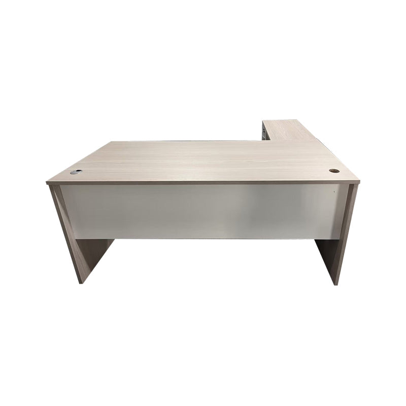 Birou colt de lucru profesional Armadi, Sonoma-alb, 140x70x75 cm
