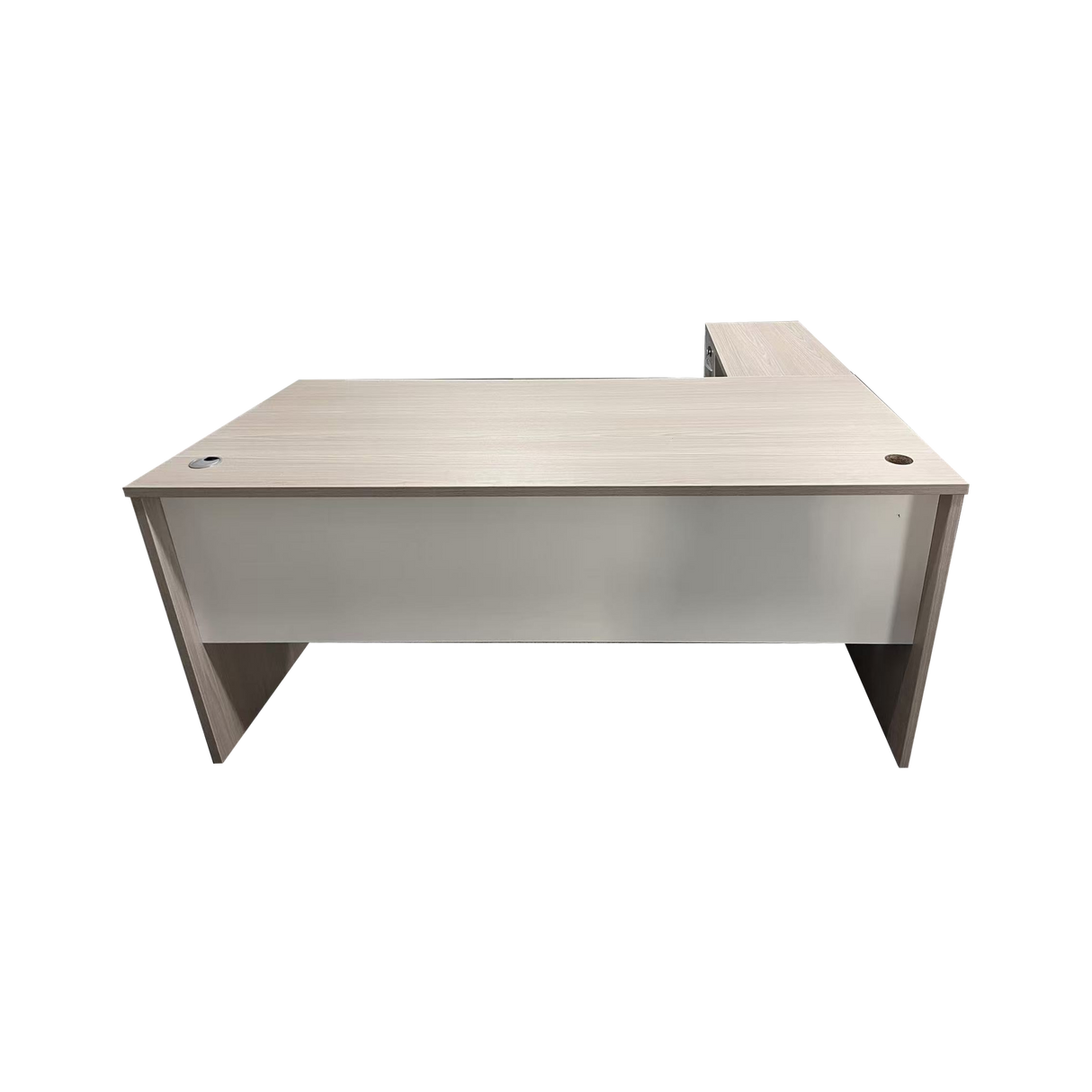 Birou colt de lucru profesional Armadi, Sonoma-alb, 140x70x75 cm