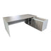 Birou colt de lucru profesional Armadi, Sonoma-Alb, 200x90x75 cm