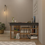 Birou colt Rosaline, Alb - Stejar, 120x129x72 cm - Stejar