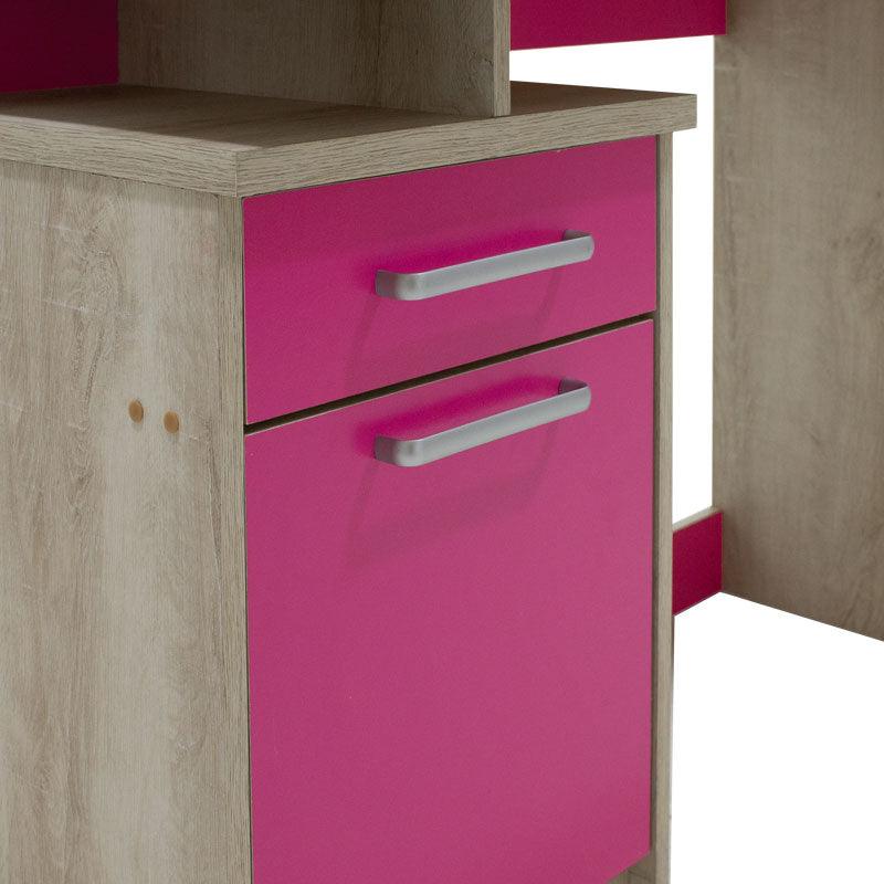Birou copii MDF Looney, 100x55x75 cm - Roz