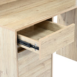 Birou Secreta cu raft, 110x50x135 cm - Stejar