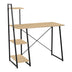 Birou cu rafturi Deckstor, metal și Lemn, Stejar, 102x50x117 cm