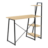 Birou cu rafturi Deckstor, metal și Lemn, Stejar, 102x50x117 cm
