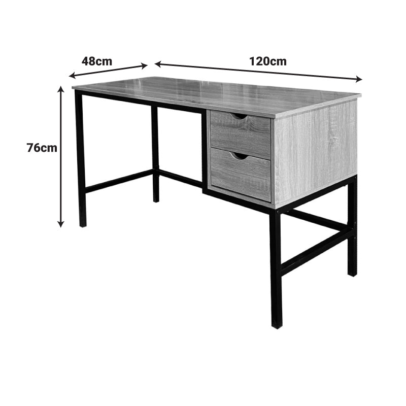 Birou de lucru Ramen, lemn, sonoma, 120x48x76 cm