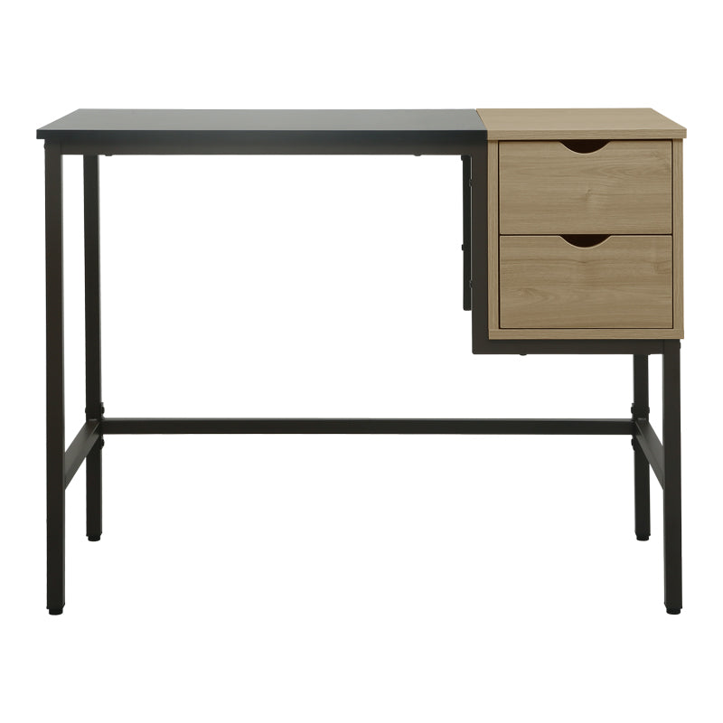 Natural - Negru | SKU: 225-000114 | Birou Demal, cu sertar, Natural - Negru, 100x48x76 cm, varianta Natural - Negru, produs pentru amenajarea locuinței, disponibil online în România la CasaMob