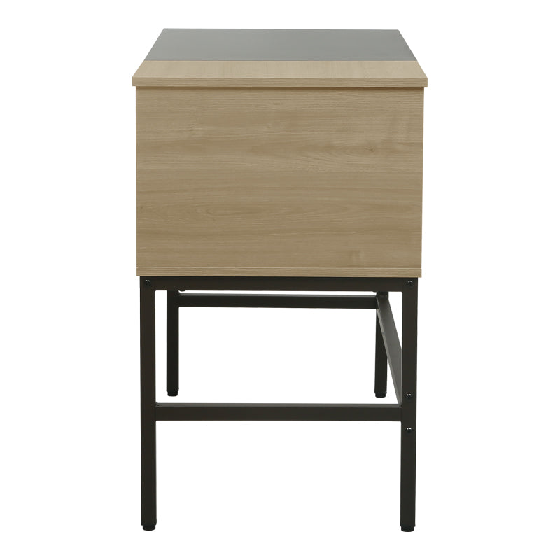 Natural - Negru | SKU: 225-000114 | Birou Demal, cu sertar, Natural - Negru, 100x48x76 cm, varianta Natural - Negru, produs pentru amenajarea locuinței, disponibil online în România la CasaMob