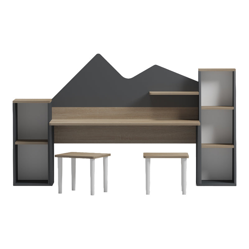 Birou Dualto, 180x30x94 cm - Antracit