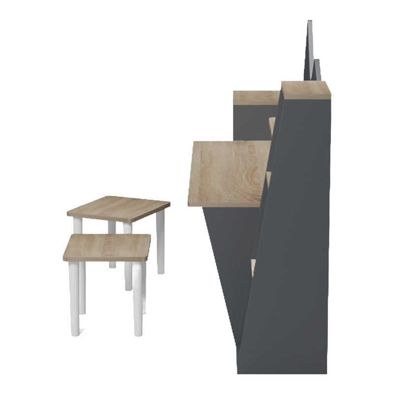 Birou Dualto, 180x30x94 cm - Antracit