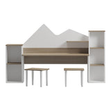 Birou Dualto, 180x30x94 cm - Sonoma