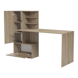 Birou Felanbo cu biblioteca, Sonoma, 160x60x125 cm