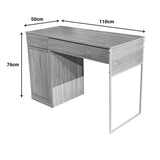 Birou Kantor, Natural alb, 110x50x76 cm