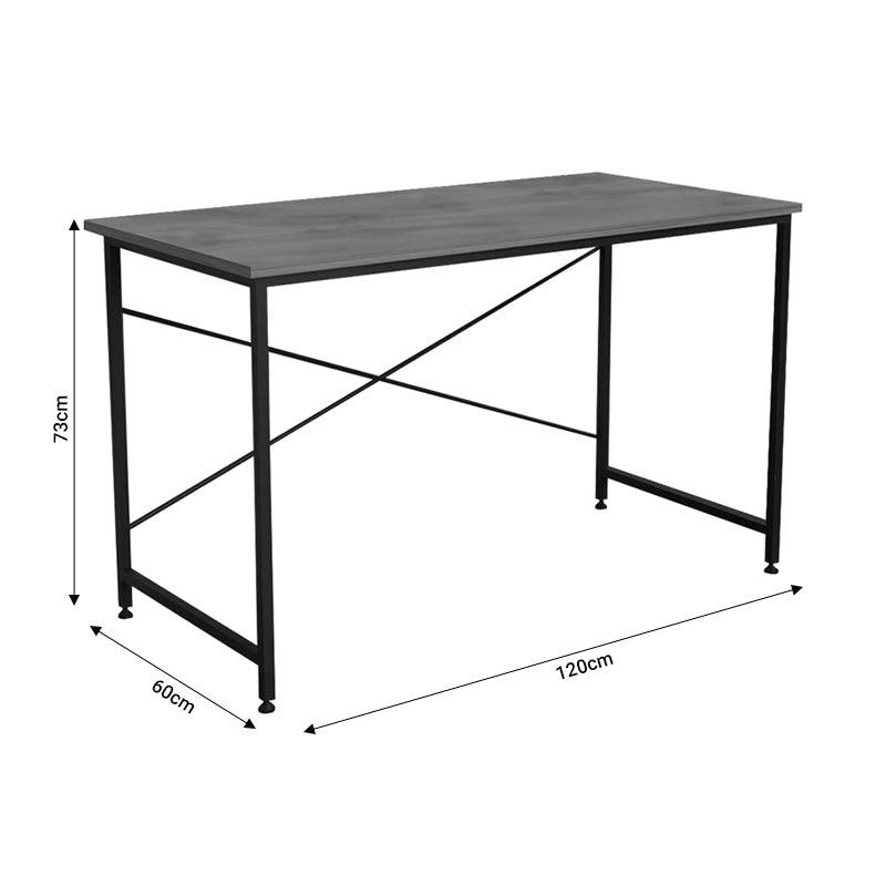 Birou Karvem, Antracit - Stejar, 120x60x73 cm - Antracit