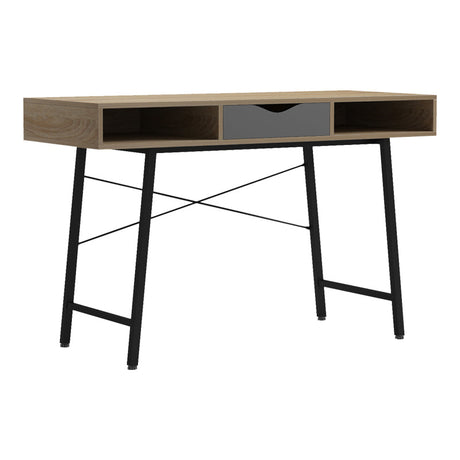 Birou Komo, Gri Sonoma, 120x48x76 cm