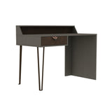 Birou Linea, Gri Inchis/Maro, 120x76x61 cm
