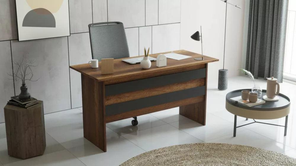 Birou Linta Lux, 140x74x60 cm - Nuc
