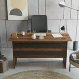 Birou Linta Lux, 140x74x60 cm - Nuc