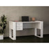 Birou Lord cu 2 sertare, Alb, 159 x 60 x 72 cm