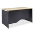 Birou manager Lotus, stejar-Gri inchis, 120x80x75 cm