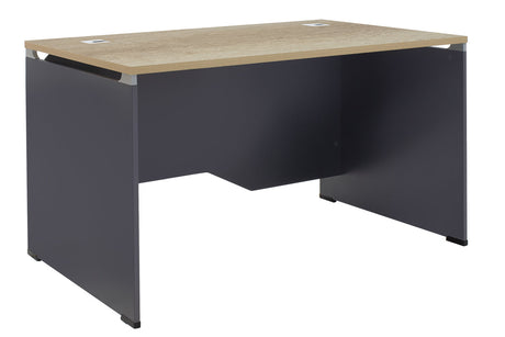 Birou manager Lotus, stejar-Gri inchis, 120x80x75 cm
