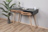 Birou Milano cu 2 sertare, Stejar Gri, 105x79x55 cm