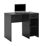Birou Modern CMS-505-BB-1 Home Collection® Concept cu Sertar și 2 Rafturi, Alb - Maro - Stejar - Antracit, 90x52x75 cm - Antracit | SKU: CMS-505-AA-1