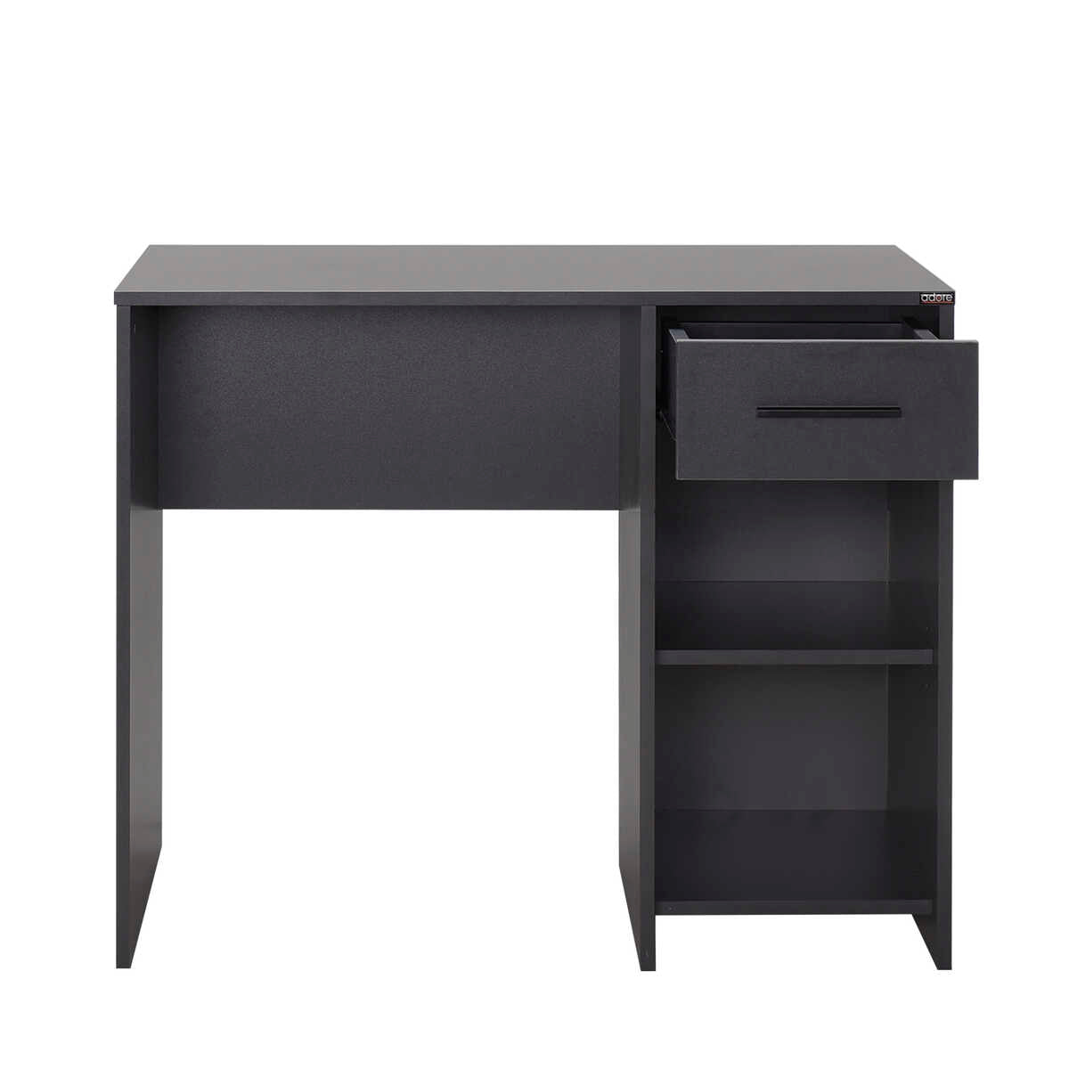 Birou Modern CMS-505-BB-1 Home Collection® Concept cu Sertar și 2 Rafturi, Alb - Maro - Stejar - Antracit, 90x52x75 cm - Antracit | SKU: CMS-505-AA-1