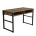 Birou Nove cu 2 Compartimente, Nuc, 120 x 60 x 75 cm