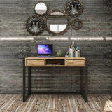 Birou Ogene cu 2 sertare, Crem, 105x77x55 cm