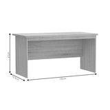 Birou Payton, Gri - Sonoma, 150x72x76 cm - Gri