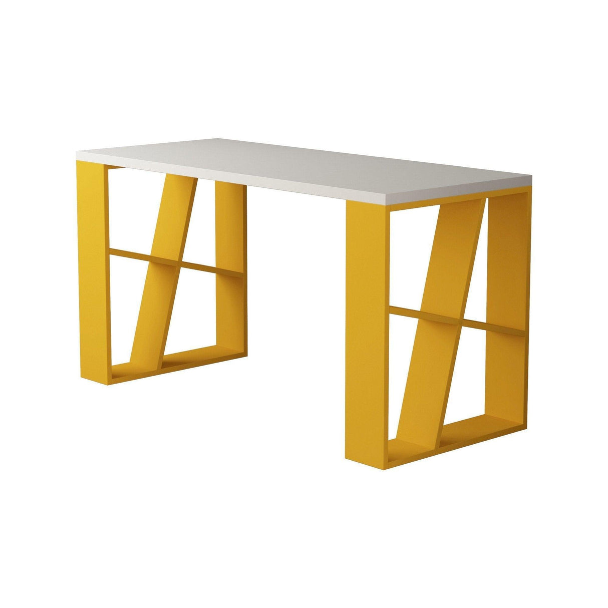 Birou Perla, 140x75x60 cm - Galben