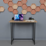 Birou pliabil Thox stejar-metal, negru, 80x50x72 cm