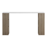 Birou Praga, 140x60x75 cm - Sonoma-Alb