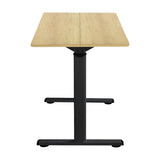 Birou reglabil pe inaltime Karla, Sonoma - Alb, 120x60x72/115 cm - Sonoma