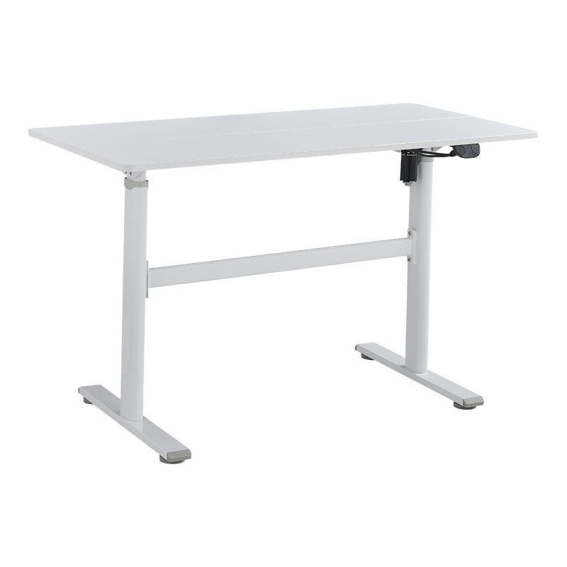 Birou reglabil pe inaltime Karla, Sonoma - Alb, 120x60x72/115 cm - Birou reglabil pe inaltime Karla, Sonoma - Alb, 120x60x72/115 cm - 069-000063